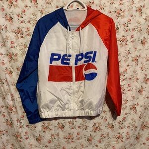 Pepsi windbreaker with hood